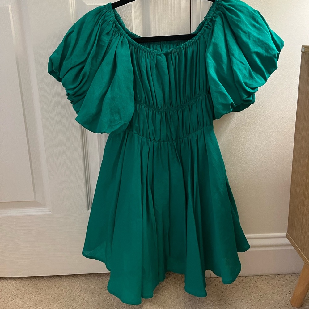 Green princess Polly mini dress